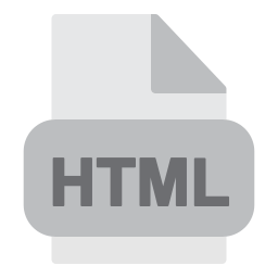 fichier html Icône