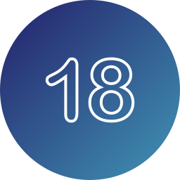 Number 18 icon