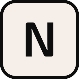 文字n icon