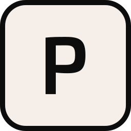 文字p icon