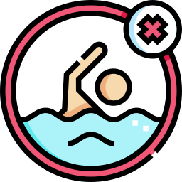 schwimmen verboten icon