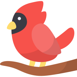 Northern cardinal icon