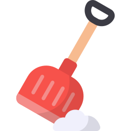 Snow shovel icon