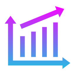 gráfico de barras Ícone