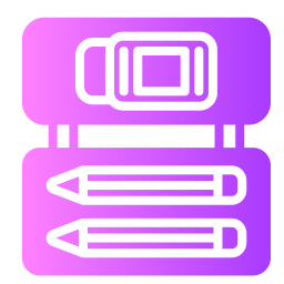 Pencil case icon