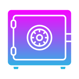 cassetta di sicurezza icona