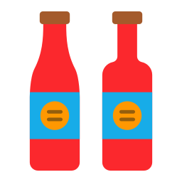 Wine bottles icon