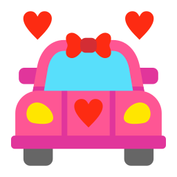 Wedding car icon