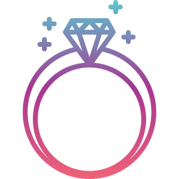 Diamond ring icon