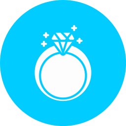 Diamond ring icon