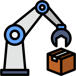 braccio robotico icona