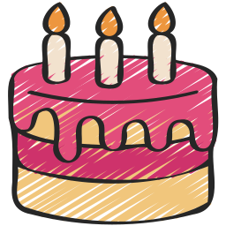 Birthday cake icon