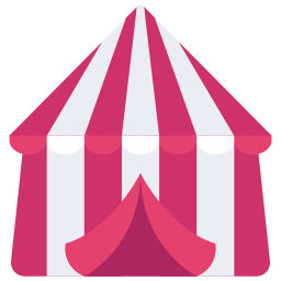 tenda da circo icona