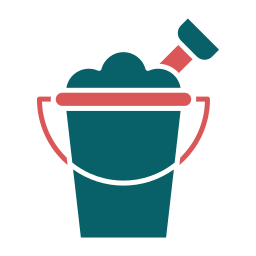 Sand bucket icon