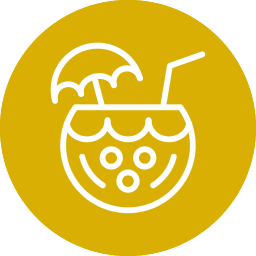 Coconut drink icon