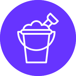 Sand bucket icon