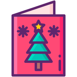 Christmas card icon