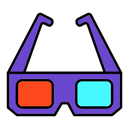 3d glasses icon