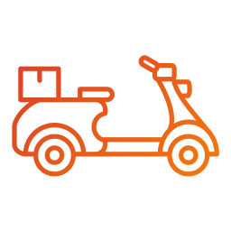 Delivery bike icon