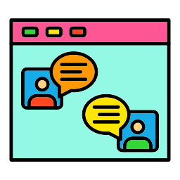 Online chat icon