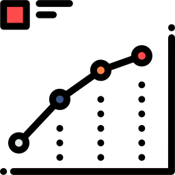 gráfico de linha Ícone