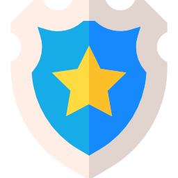 distintivo della polizia icona