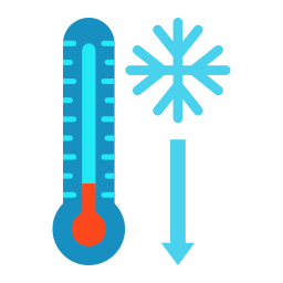 bassa temperatura icona