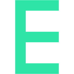 Letter e icon