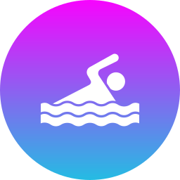 la natation Icône