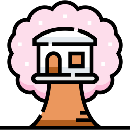 Tree house icon