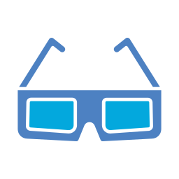 3d glasses icon