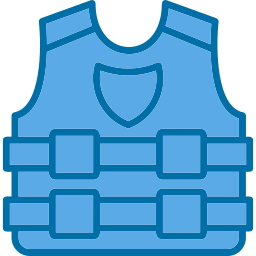 High visibility vest icon