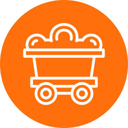 Mining cart icon