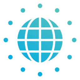 réseau mondial Icône