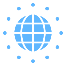 réseau mondial Icône