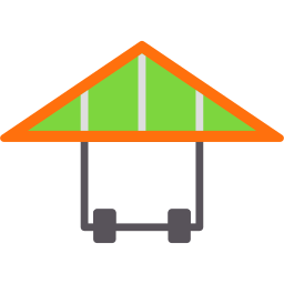 Hang gliding icon