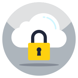 Cloud lock icon