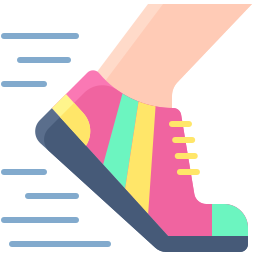 Running shoes icon