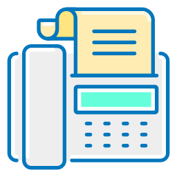 Fax machine icon