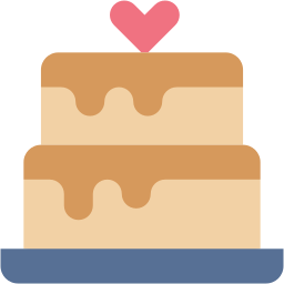 Wedding cake icon