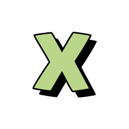 Letter x icon