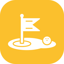 Golf flag icon