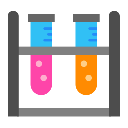 tube à essai Icône