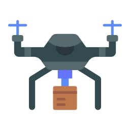 dostawa dronem ikona