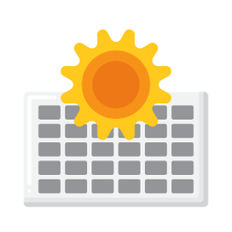 Solar panel icon