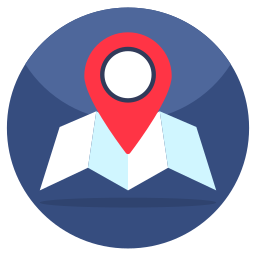 Map and location icon