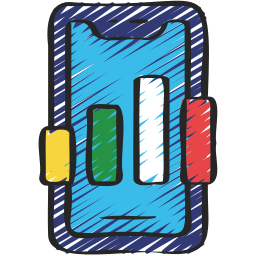 mobile analytics icon