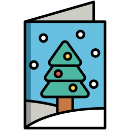 Christmas card icon