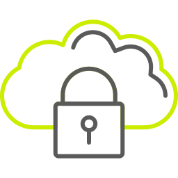 Cloud lock icon