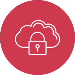 Cloud lock icon